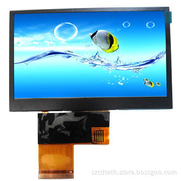 4.3-inch TFT LCD Module with 480 x 272 Pixels Resolution, 10 LEDs Backlight and RGB Interface